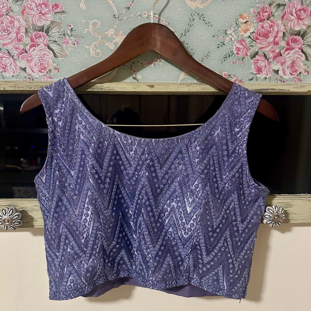 Maya Lavender Embellished Lengha - Picture 6 of 9